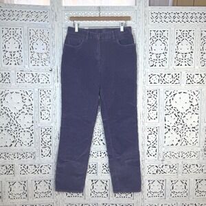 Vtg Lauren Ralph Lauren Purple Corduroy Pants Sz 10 Fits 8 Retro Straight Leg
